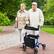Alt View 2. Costway - Costway Rollator Walker w/ Seat, Folding Aluminum Rolling Walker w/ 8-inch Wheels, Blue - Blue.