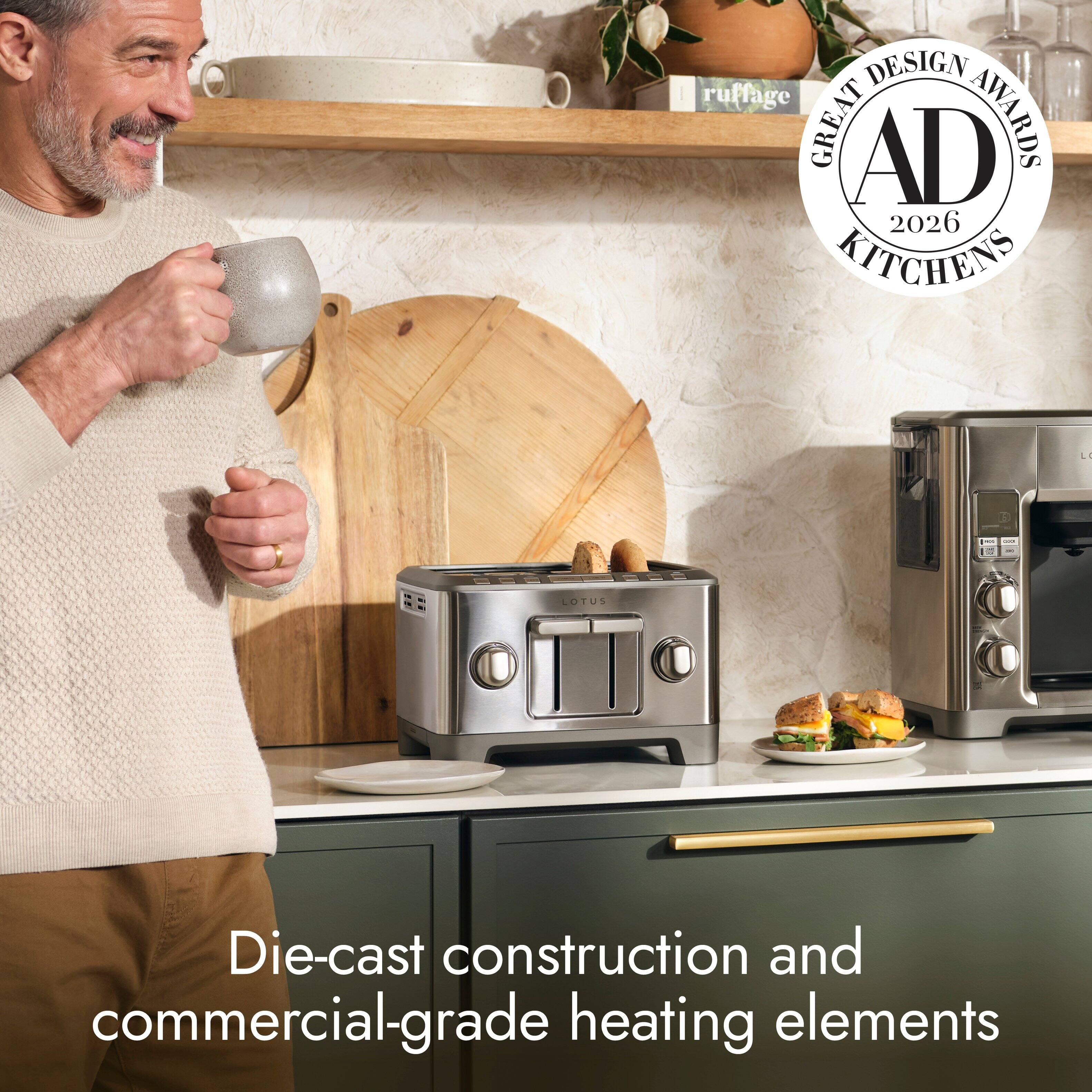 DESIGN ruffage GREAT AD AWARDS 2026 KITCHENS

LOTUS

Die-cast construction and commercial-grade heating elements