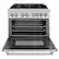Angle. ZLINE - 36" Legacy Dual Fuel Range w/ 6 Burner Gas Cooktop and Electric Convection Oven (RA36) - Stainless steel.