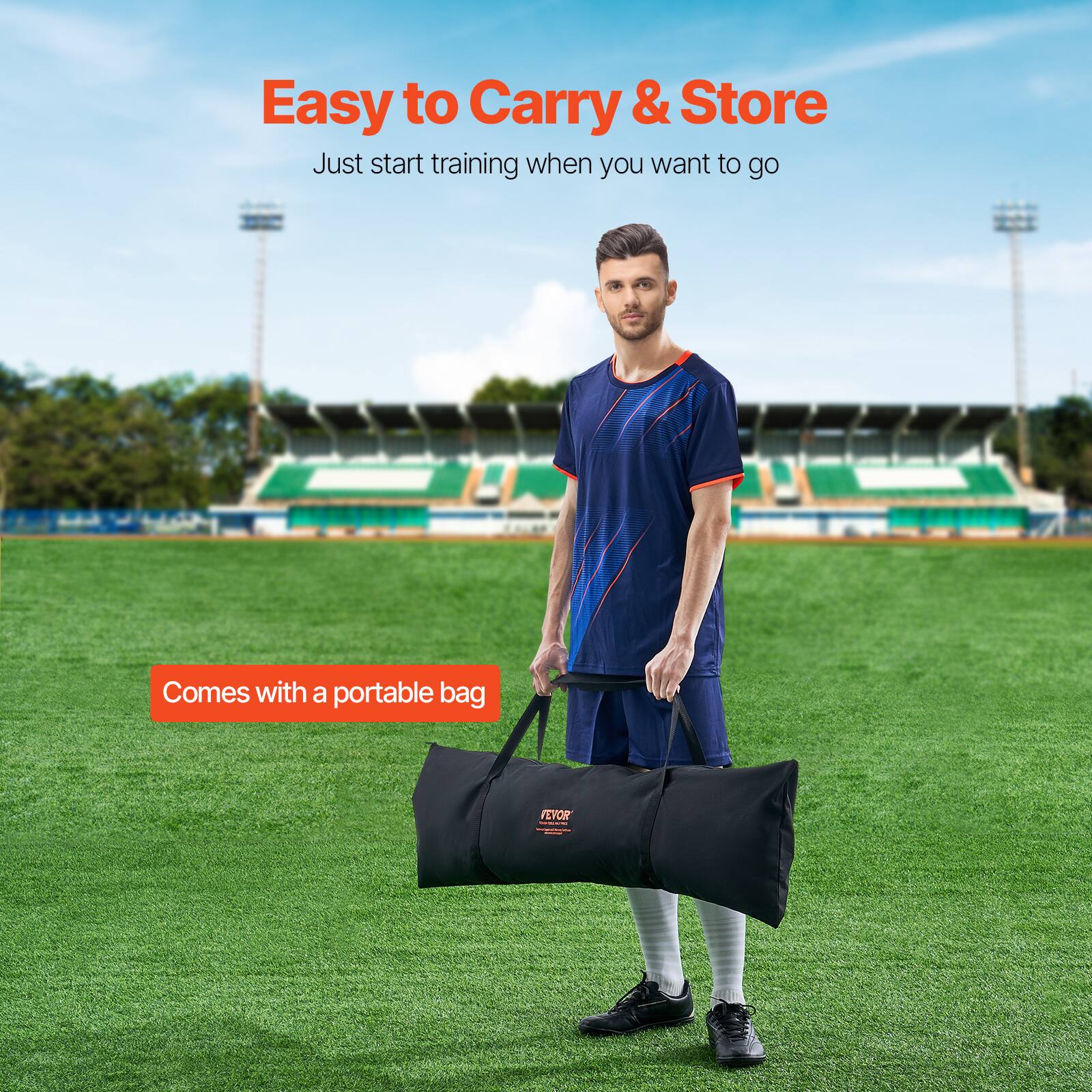 Easy to Carry & Store  
Just start training when you want to go  

Comes with a portable bag