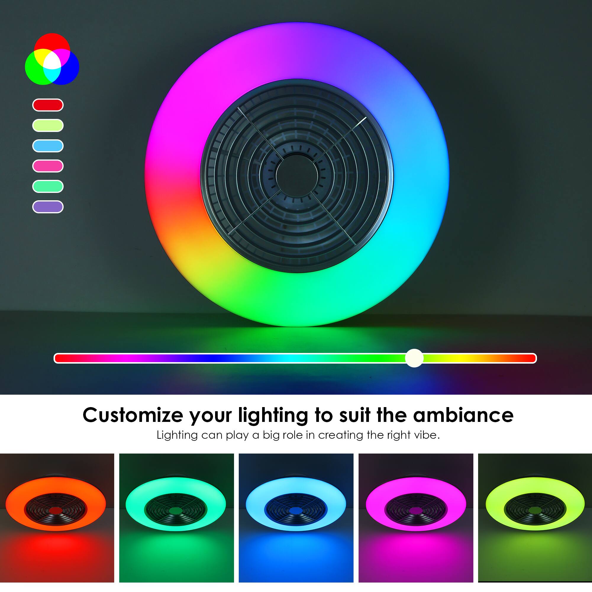 Customize your lighting to suit the ambiance  
Lighting can play a big role in creating the right vibe.