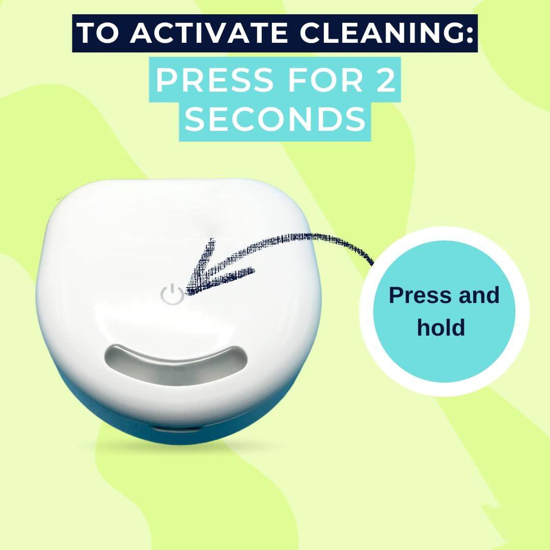TO ACTIVATE CLEANING:  
PRESS FOR 2 SECONDS  

Press and hold