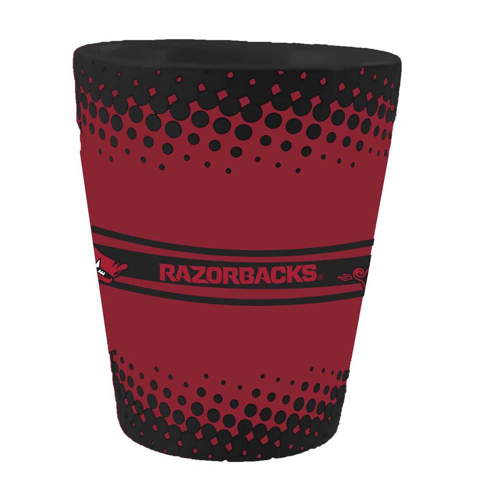 Alt View 1. The Memory Company - Arkansas Razorbacks 2oz. Full Wrap Collectible Shot Glass - Multicolor.