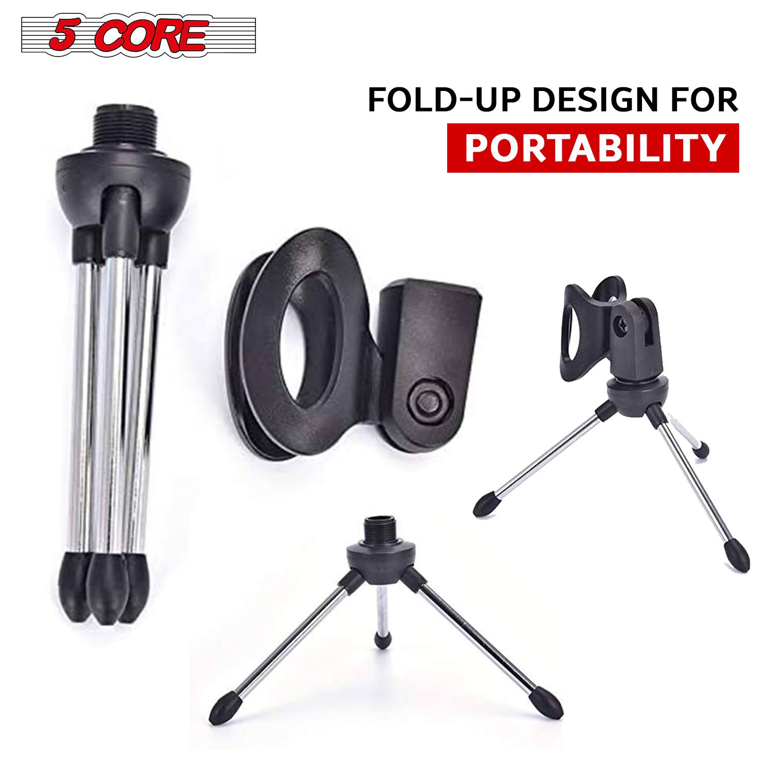 5 CORE  
FOLD-UP DESIGN FOR PORTABILITY