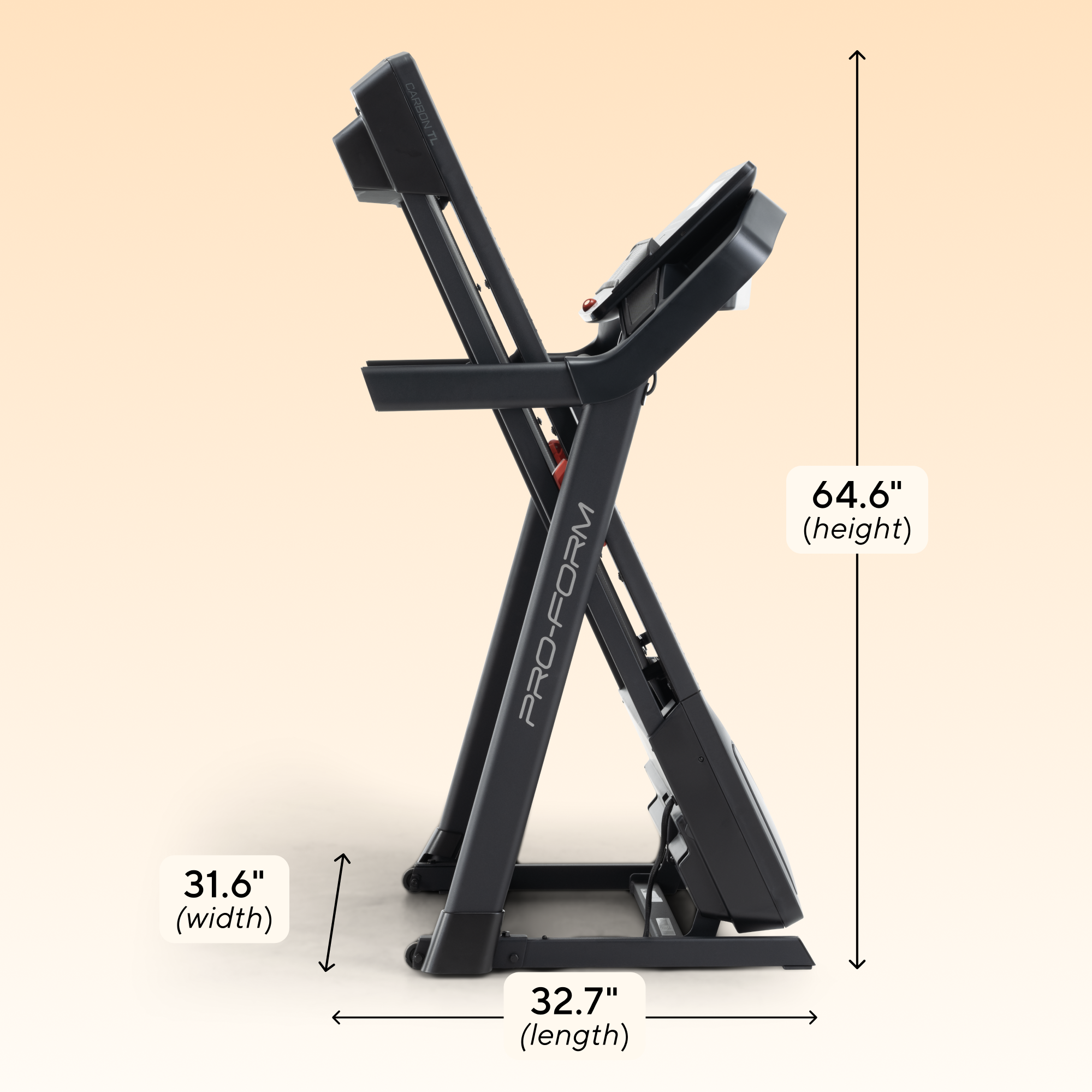 CARBONTL PRO-FORM
64.6" (height)
31.6" (width)
32.7" (length)