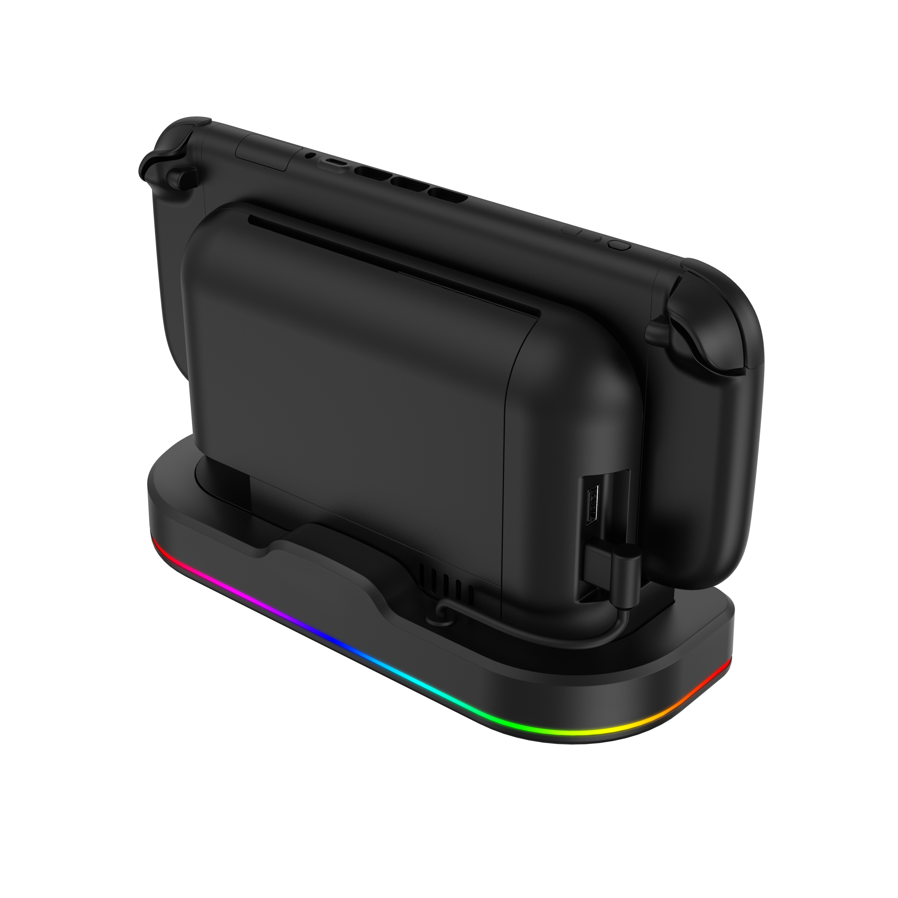 Left. Biogenik - RGB Cooling Stand - Black.