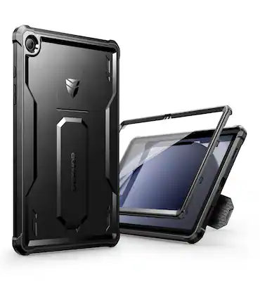 Front. Dexnor - Case for Samsung Galaxy Tab A9+ Plus 2023 with Screen Protector Heavy Duty Shockproof Full Body Protective Tablet Cover - Black.