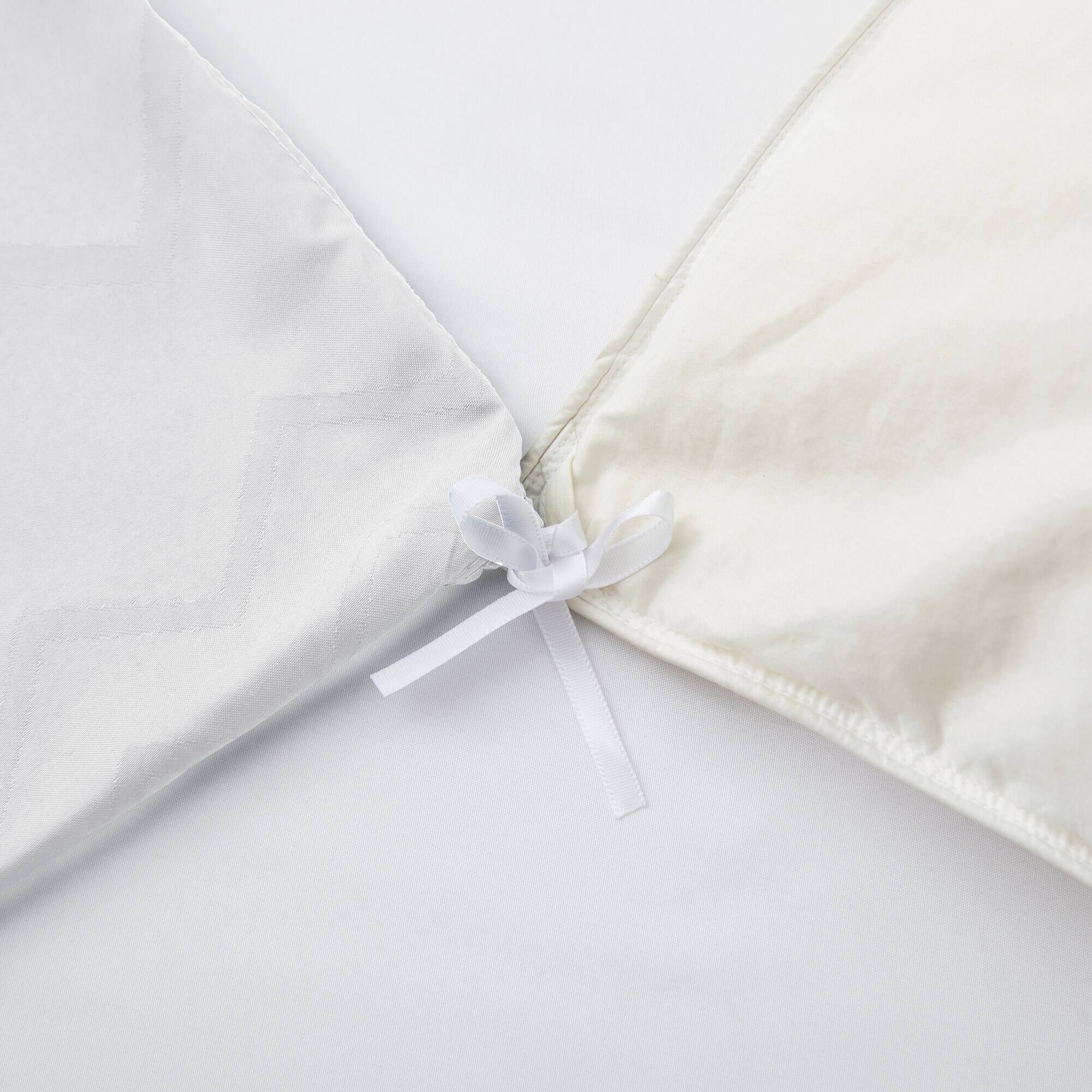 Alt View 1. Nest - Peace Nest Tufted Clipped Jacquard Geometric Duvet Cover Diamond Pattern Bedding Set with Pillowcase - White.