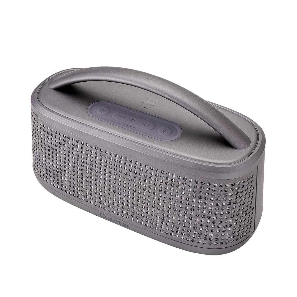 Angle. Cubitt - Cubitt Power Pro Gen2 Bluetooth Speaker – Bold Sound & Deep Bass, IPX7 Waterproof, 6 H Playtime - Gun Metal.