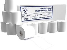 Alliance - Armor Receipt Paper Roll, 2.25" x 130', 50/Carton (3030) - White