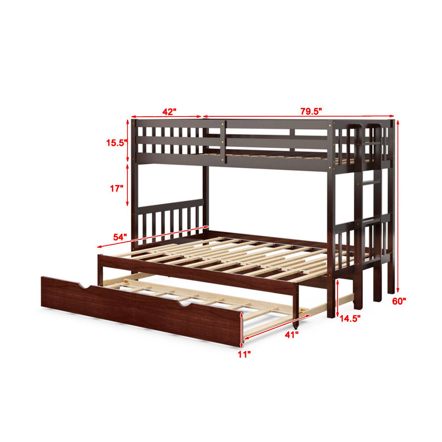 42" 79.5" 15.5" 17" 54" 60" 14.5" 41" 11"