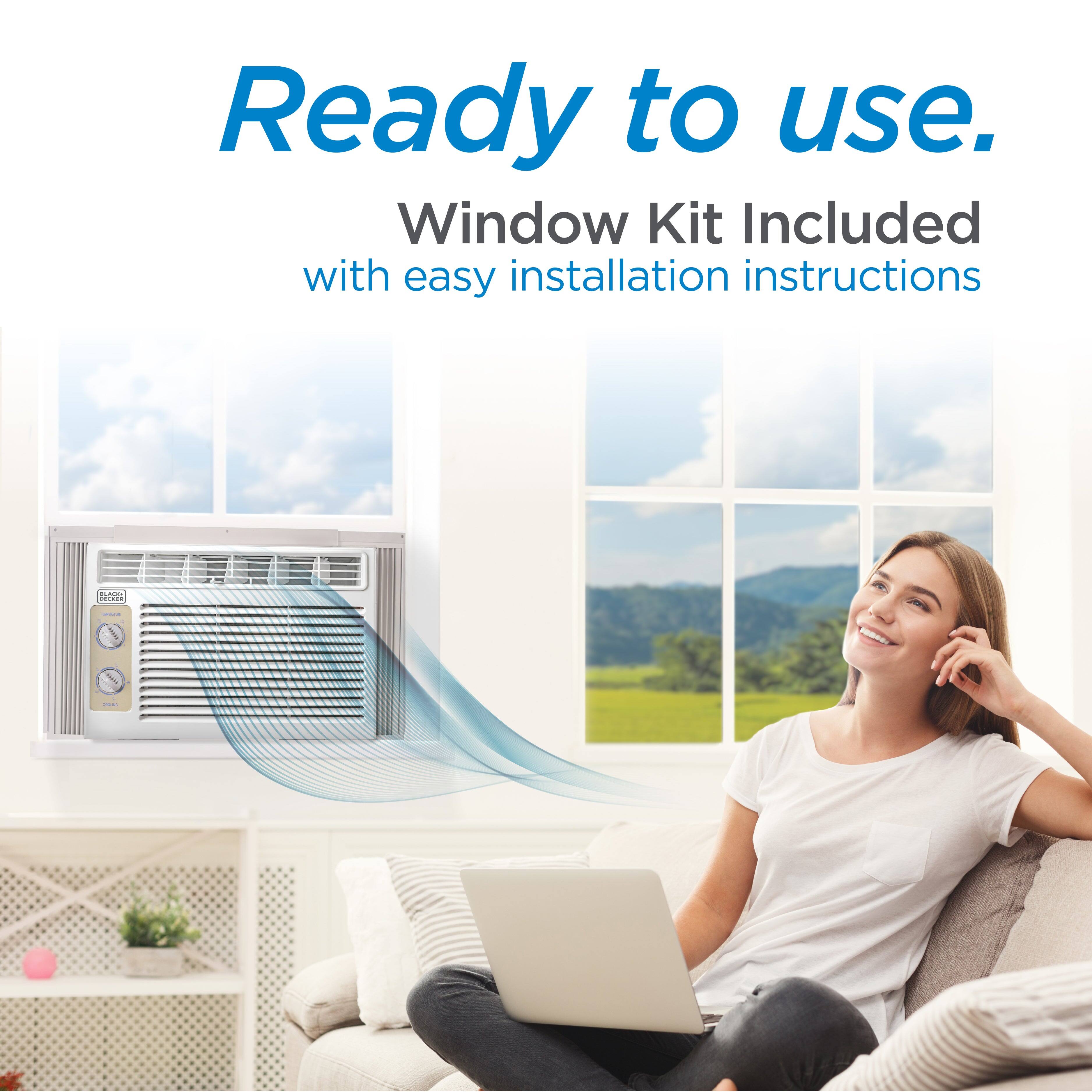 Ready to use. Window Kit Included with easy installation instructions.