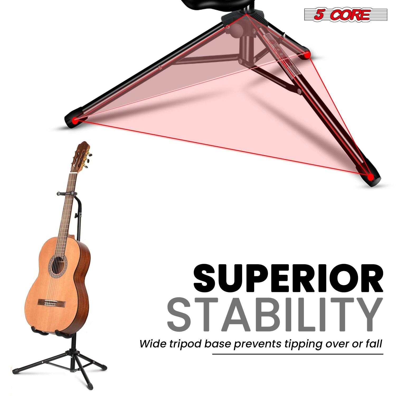 5 CORE

SUPERIOR STABILITY

Wide tripod base prevents tipping over or fall