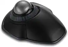 Front. Kensington - Orbit Wireless Trackball Mouse with Scroll Ring, USB Receiver, Ambidextrous Ergonomic Design – B2B - Black.