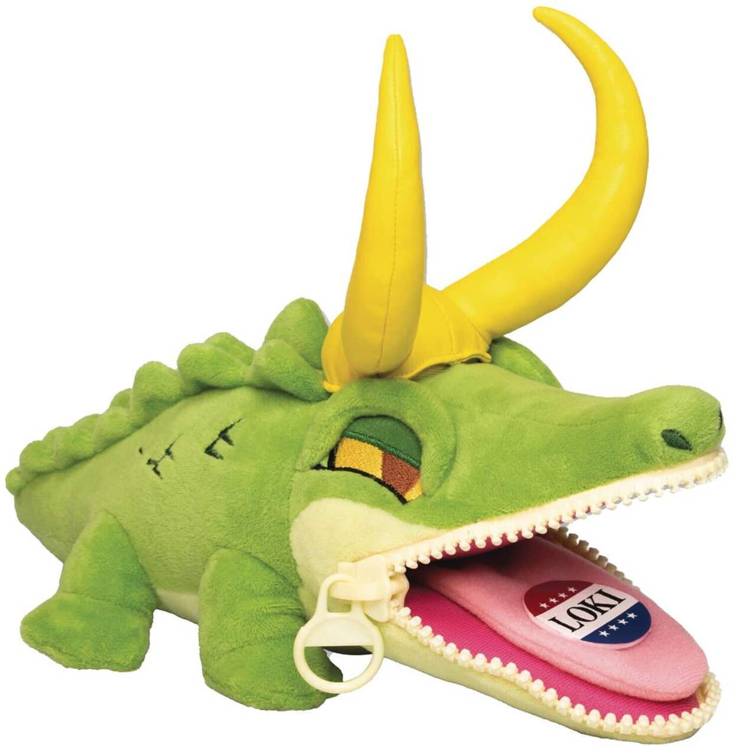 PopMarket - Quantum Mechanix QMx - Marvel - Alligator Loki Zippermouth Plush - COLLECTABLES - Multicolor