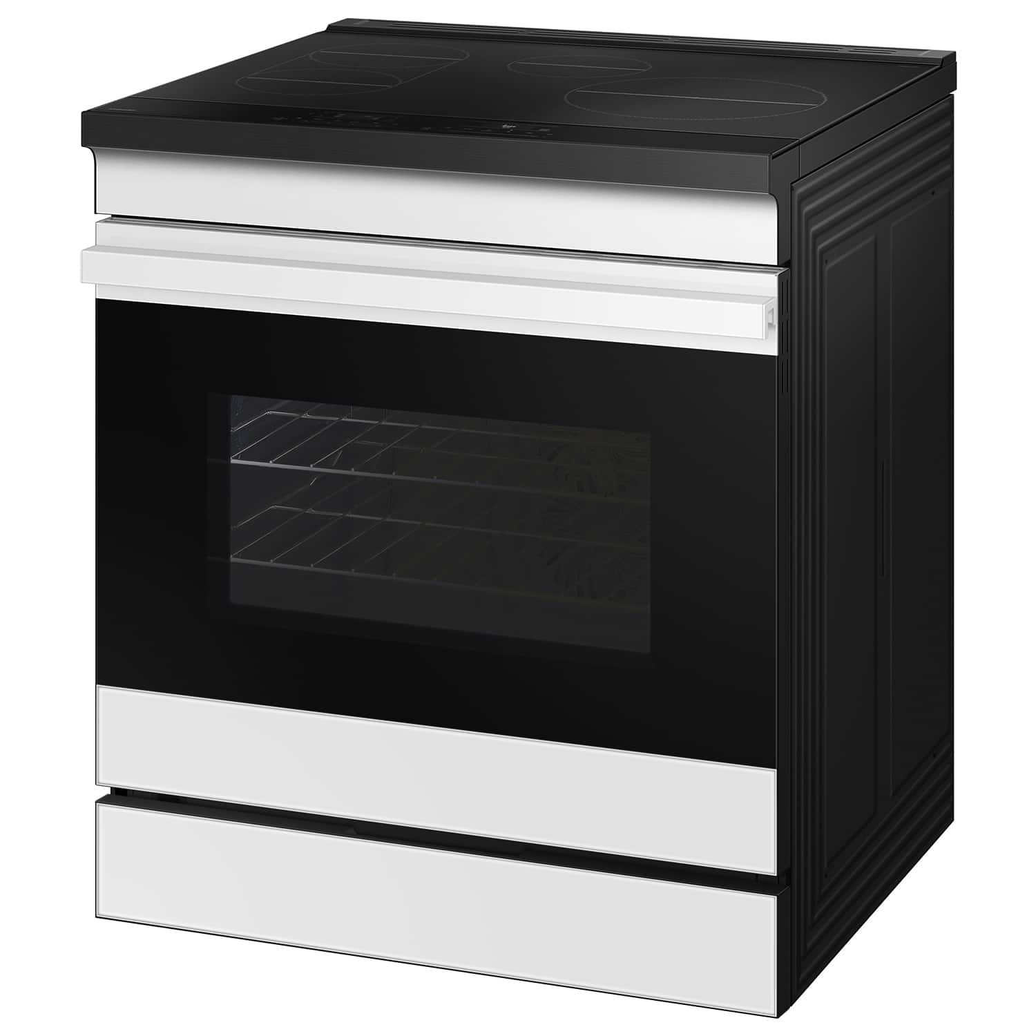 Alt View 16. Samsung - Bespoke 6.3 Cu. Ft. Slide-In Electric Induction Range with Air Fry - White Glass.