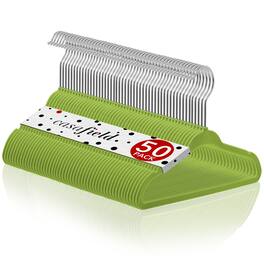 Casafield - 50 Velvet 11-in Baby Hangers - Lime Green