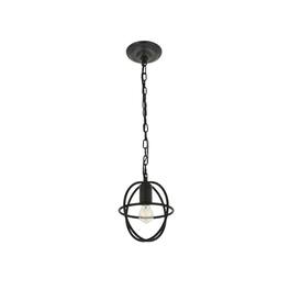Living District - Octavia 1 Light Pendant - Dark Brown