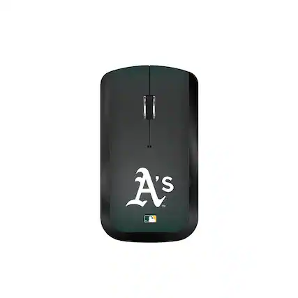 Front. Keyscaper - Oakland Athletics Wireless USB Computer Mouse - Black.