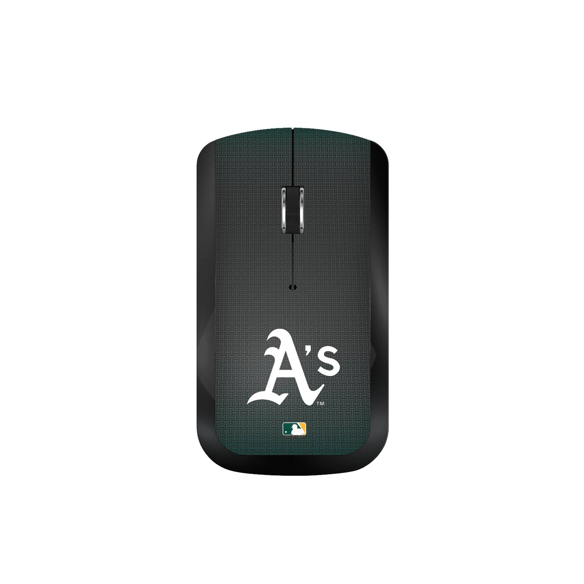Front. Keyscaper - Oakland Athletics Wireless USB Computer Mouse - Black.