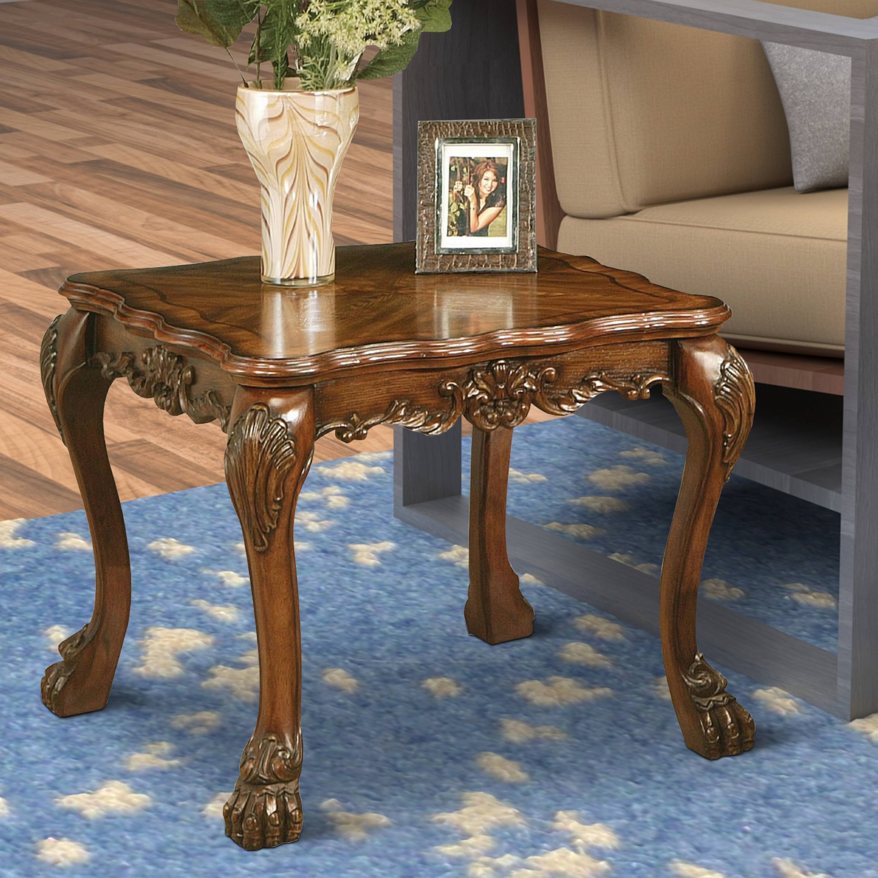 Alt View 5. Manhattan Lane - Wooden End Table In Traditional Style - Brown.