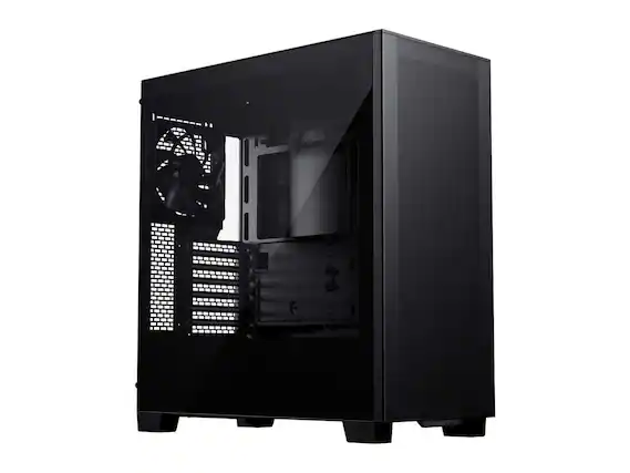 Front. Phanteks - Phanteks XT Pro, Mid-Tower Gaming Chassis, Mesh Front, Tempered Glass, 1x M25-120 Fan, Black - Black.