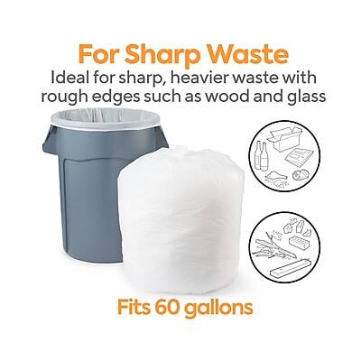 For Sharp Waste  
Ideal for sharp, heavier waste with rough edges such as wood and glass  
Fits 60 gallons