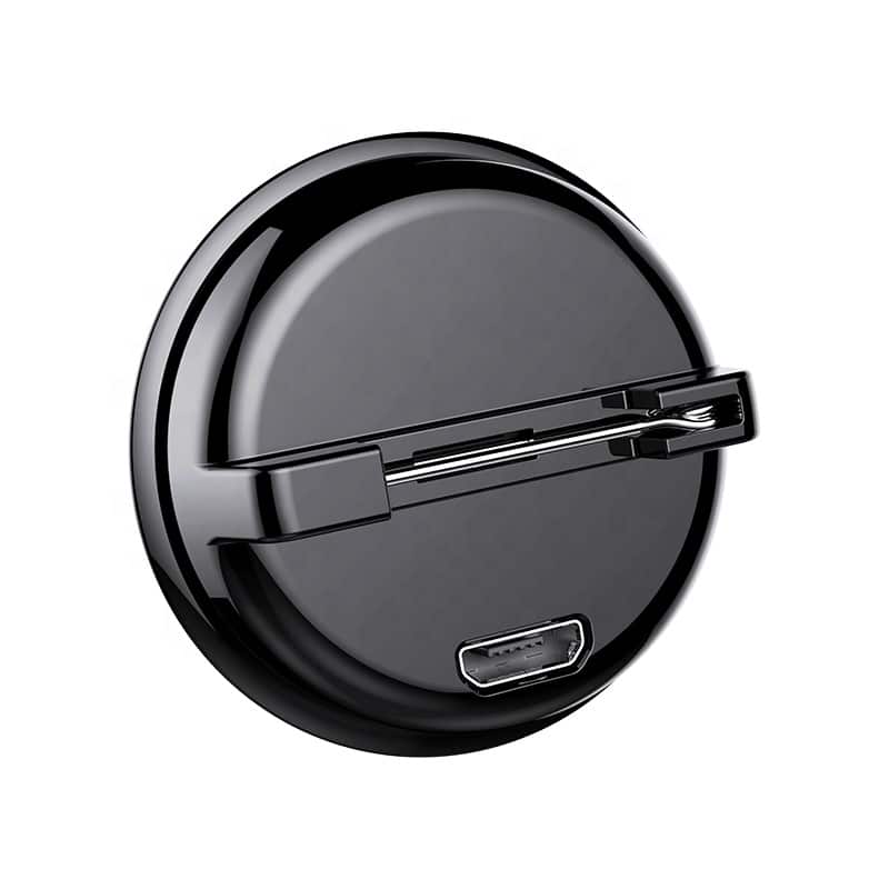 Front. Cluzine - 8GB Pin Mini Voice Recorder, Portable Pendant HD Noise Reduction Voice Activated Recorder - Black.