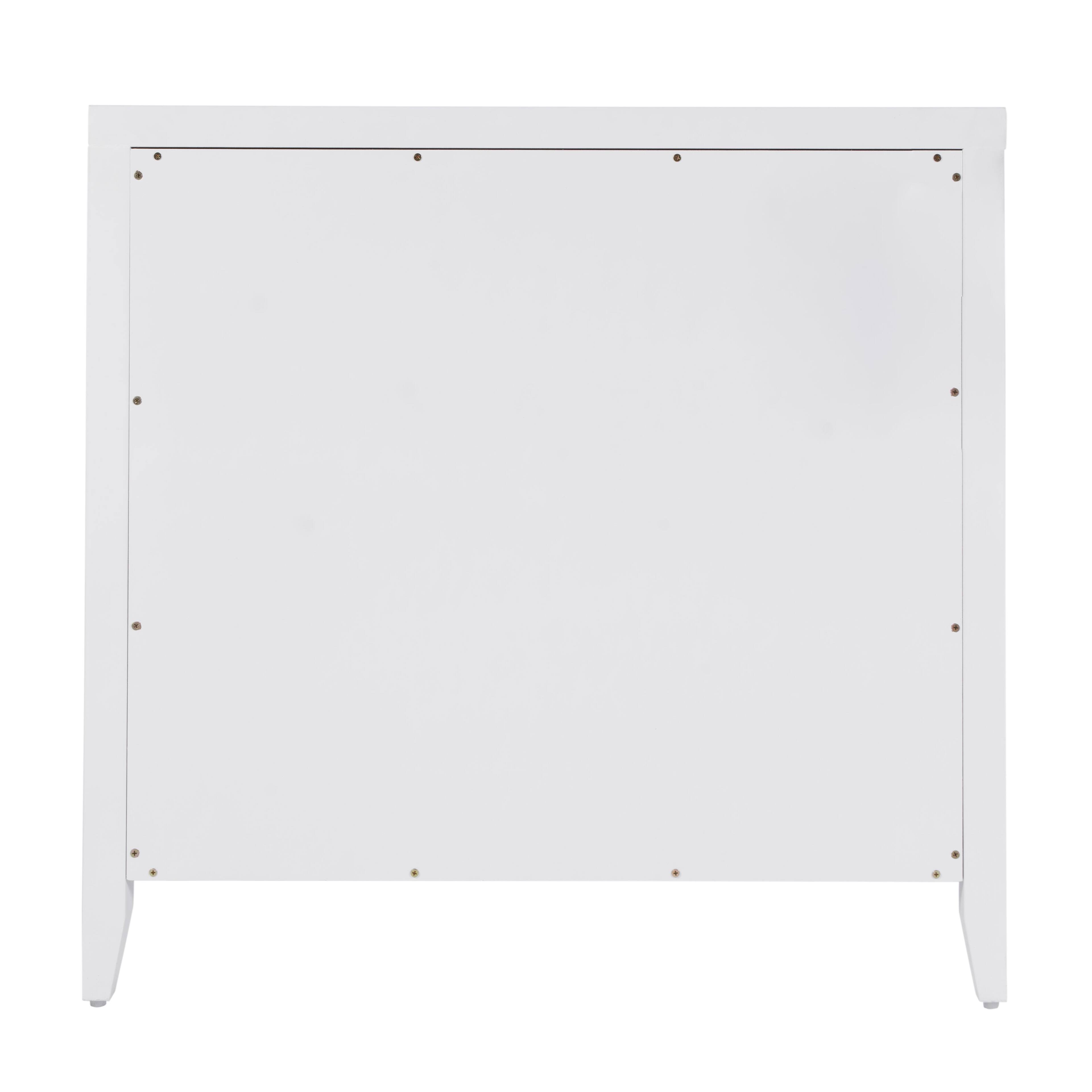 Alt View 3. Butler Specialty - Dana 34 in. W Rectangular Wood 3 Drawer Chest - White.