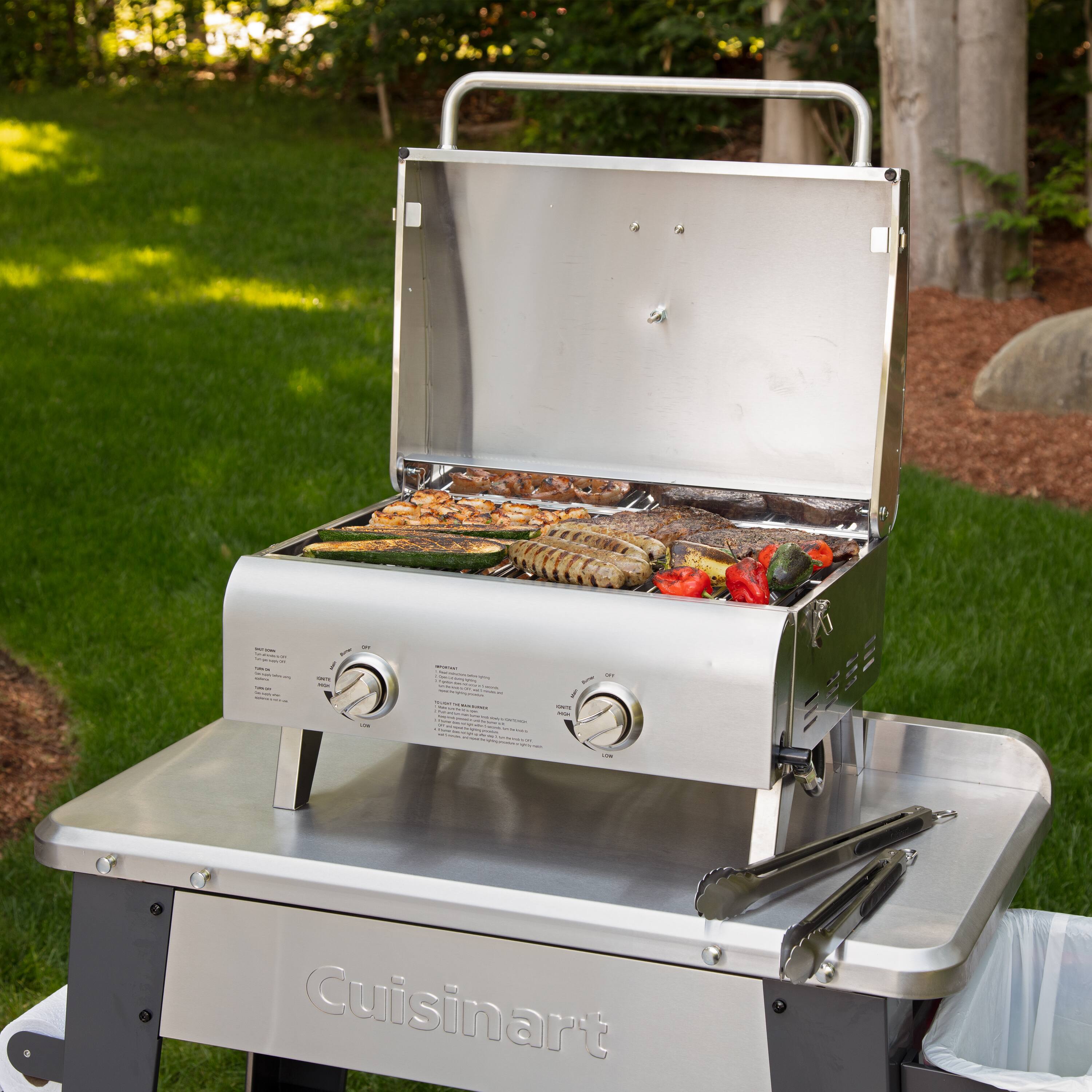 Alt View 19. Cuisinart - Chef's Style Stainless Tabletop Grill - Stainless Steel.