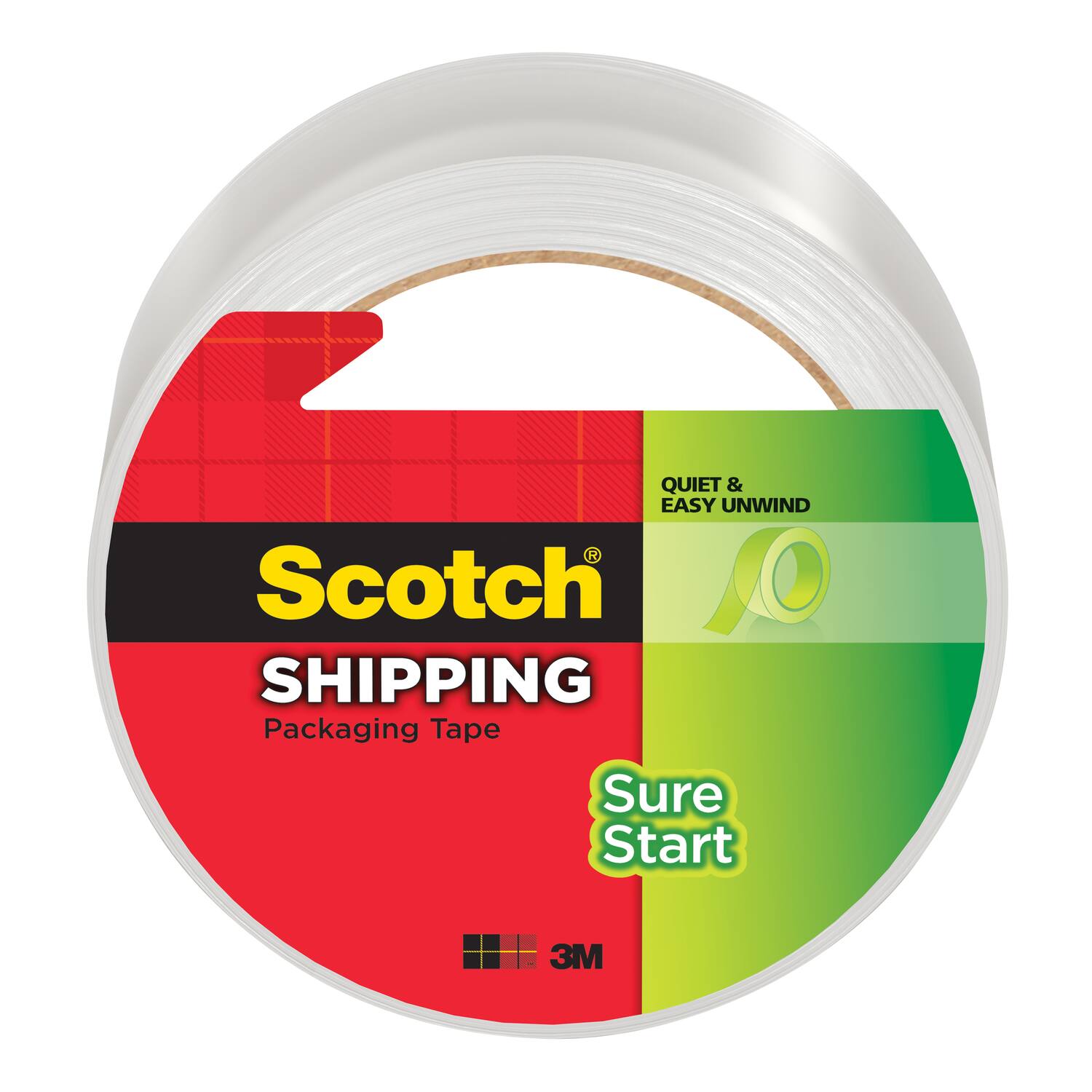 QUIET & EASY UNWIND  
Scotch®  
SHIPPING  
Packaging Tape  
Sure Start  
3M