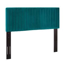 Keira Performance Velvet Full / Queen Headboard by Modway - Blue