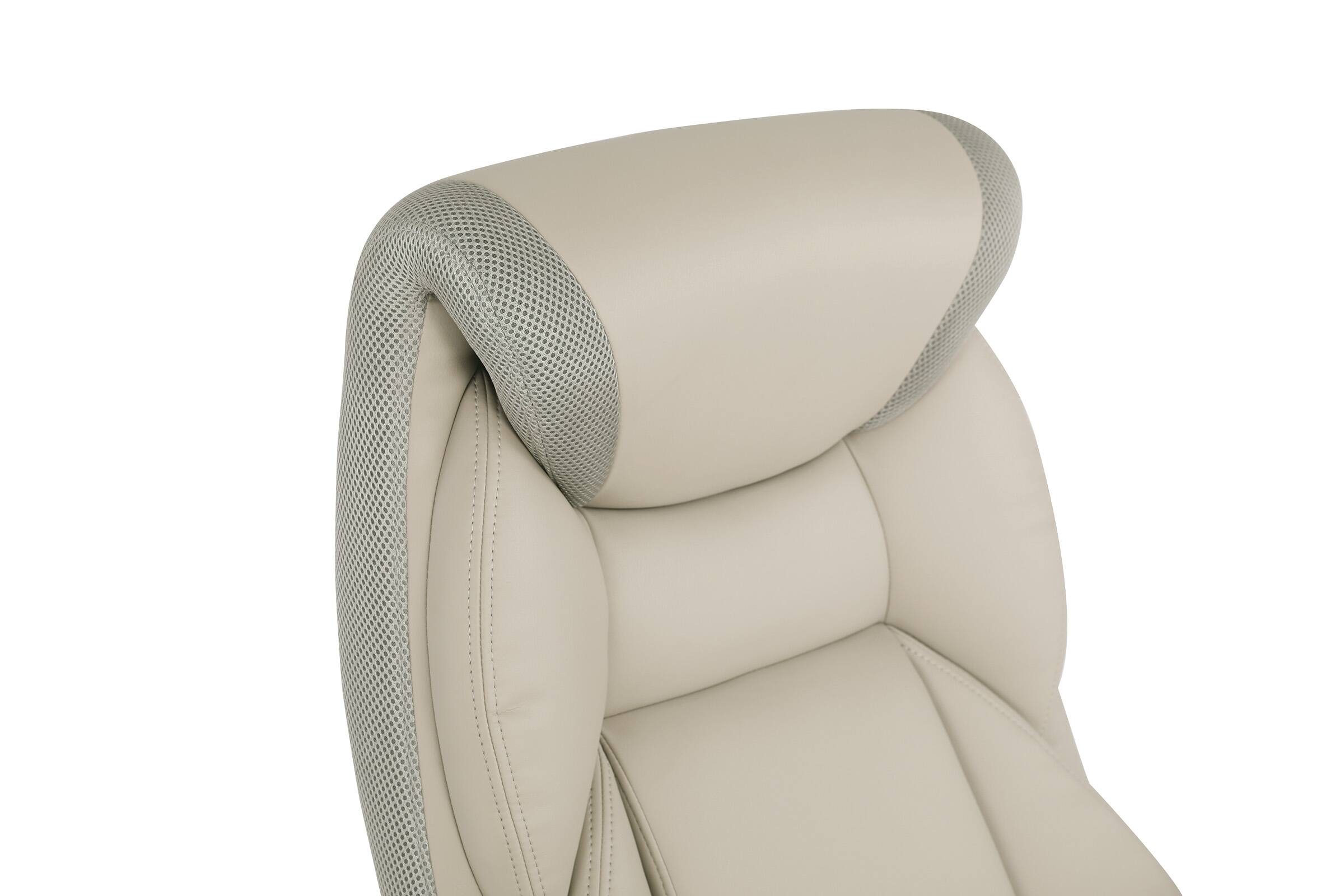 Alt View 16. Office Star Products - Exec Bonded Lthr Office Chair - Taupe / Cocoa.