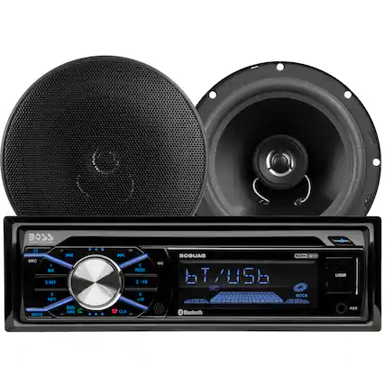 BOSS AUDIO SYSTEMS
SRC - HIL 2 INT 3 PT 4 4 RDM 5 -10 a +10 SOBUAB GOWEA 0m MIC T/USB OT ROCK USB MUTE UND AMI CLK Bluetooth AUX