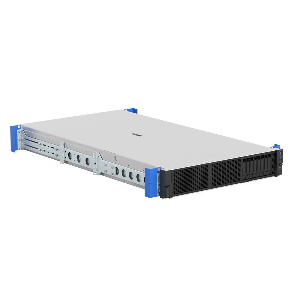Alt View 4. RackSolutions - RackSolutions 2U Raven 105-A Rail for HPE - Black.