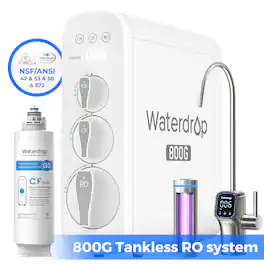 Waterdrop - G3P800 Reverse Osmosis System Extra WD-G3-N1CF Water Filter - White