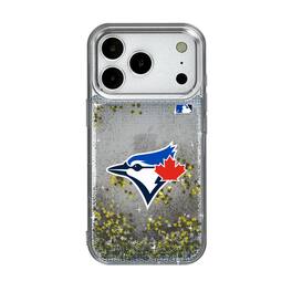 Keyscaper - MLB - Toronto Blue Jays Linen Logo iPhone Glitter Case - 15 - Multicolor