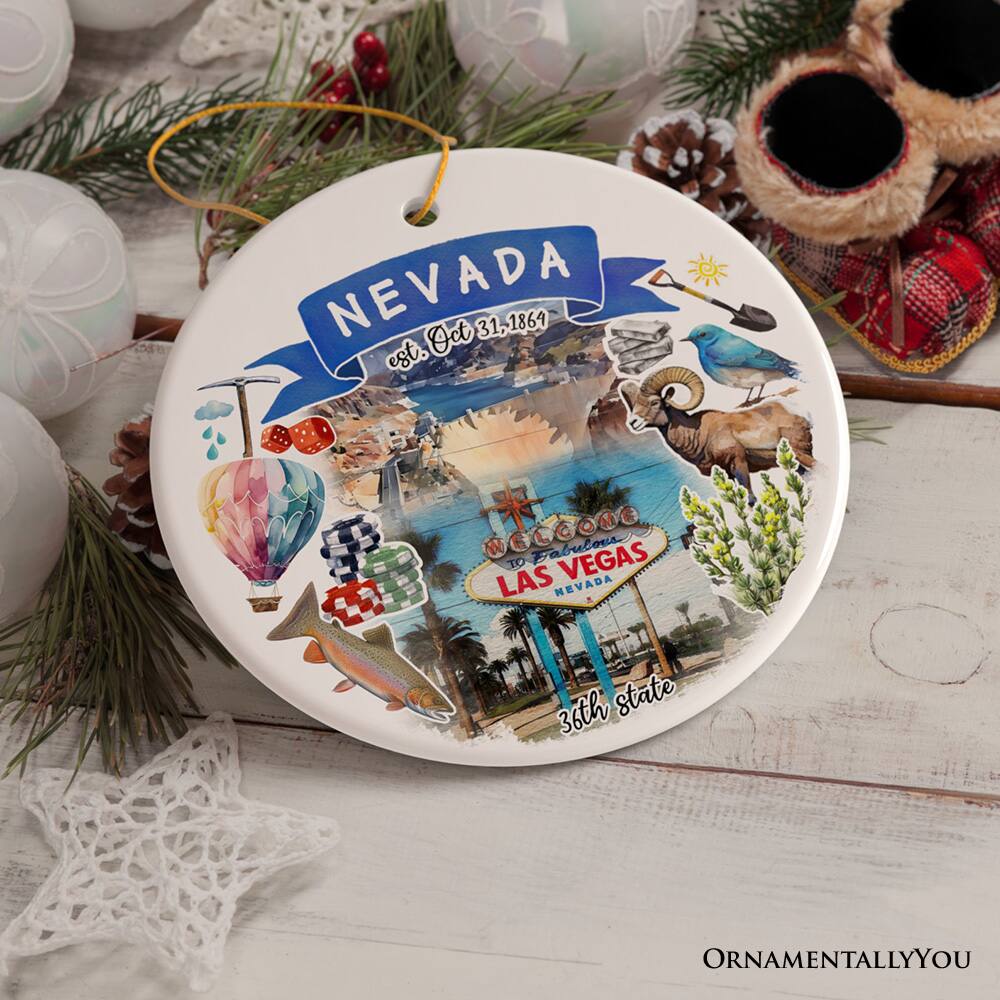 NEVADA  
est. Oct 31, 1864  

WELCOME TO FABULOUS LAS VEGAS NEVADA  

36th state  

ORNAMENTALLY YOU