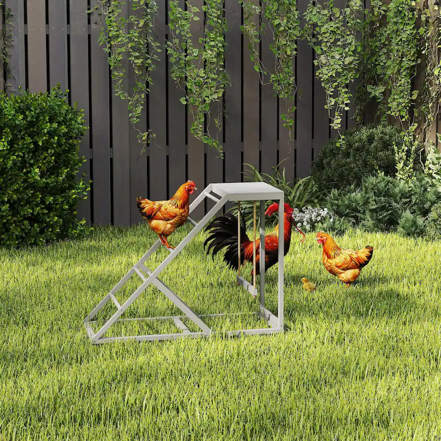 Hen Perching Pawhut Activity Play for Healthy & Happy Animals, Swing Set with ...