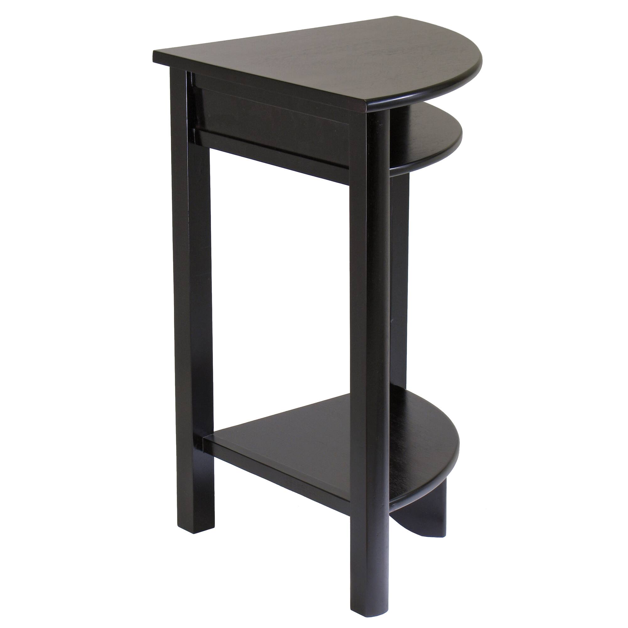 Alt View 1. Winsome Wood - Liso Corner Table, Cube Storage - Espresso.