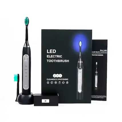 LED Electric Toothbrush
Blue Light i LEO Electric Toothbrush
TRUCTION MANUAL
2 in 1 Cleaning & Whitening
