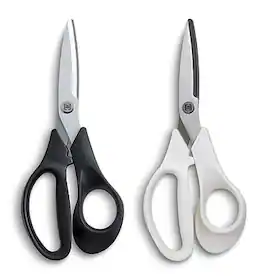 TRU RED - TRU RED™ 7" Stainless Steel Scissors, Straight Handle, 2/Pack (TR55034) - Black/White