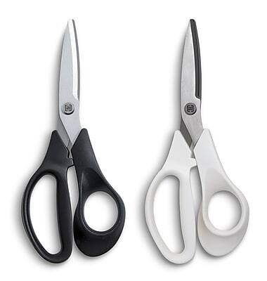 TRU RED - TRU RED™ 7" Stainless Steel Scissors, Straight Handle, 2/Pack (TR55034) - Black/White