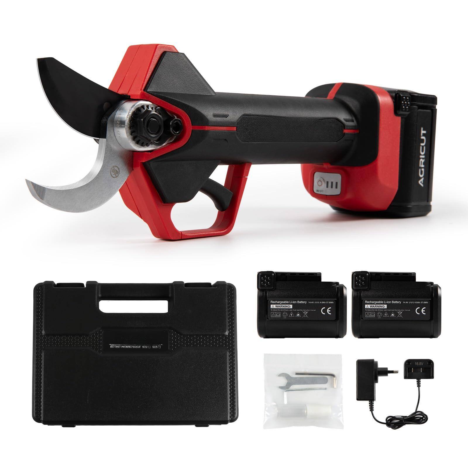 JETRANSPORT - Electric Pruning Shears 1.4 Inch Max Capacity Hand Pruners 14.4v Cordless Branch With 2 * 4ah For Gardening E - ULTRA(Extension Pole Adaptable)