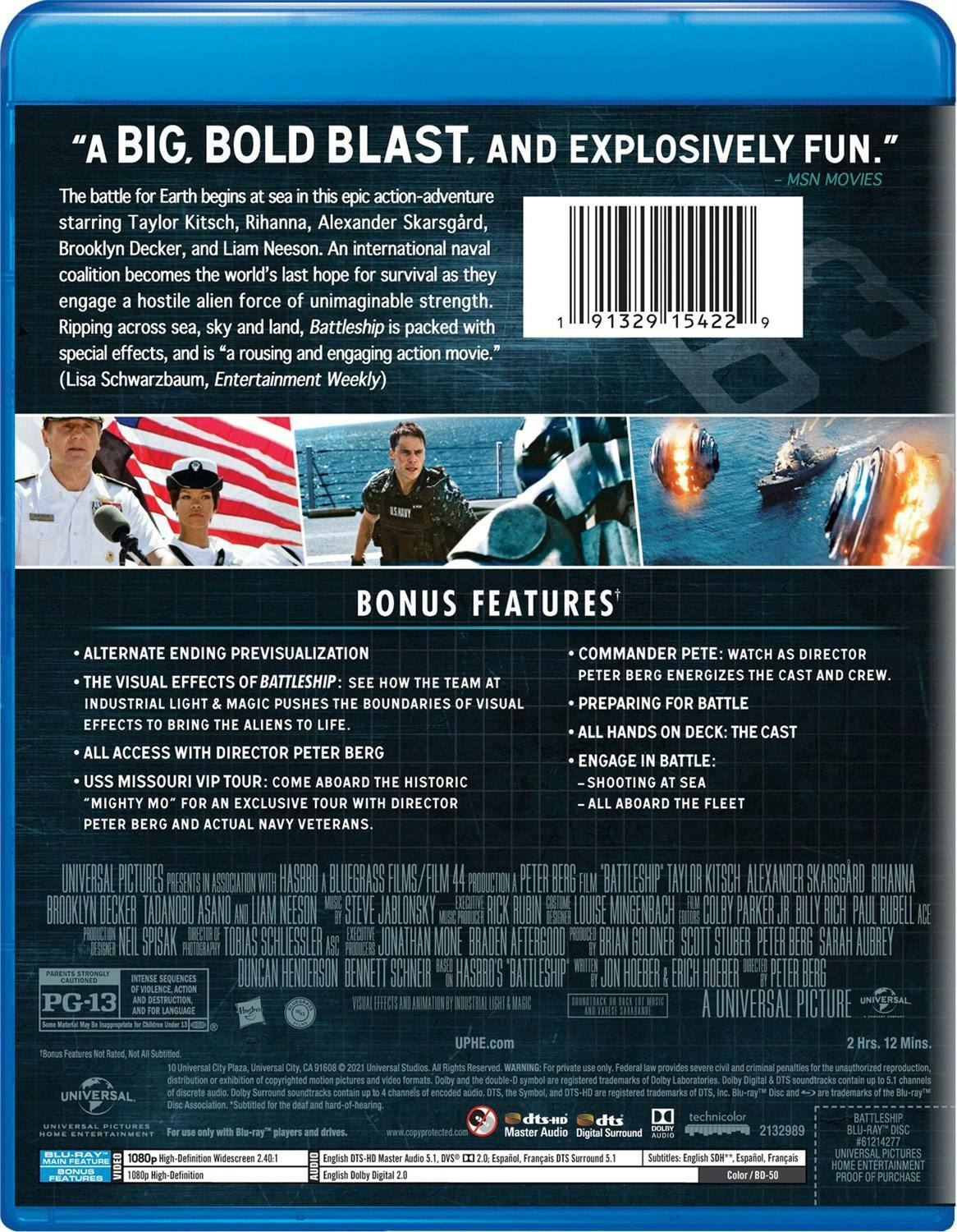 Back. Battleship (Blu-ray New Box Art) [Blu-ray].