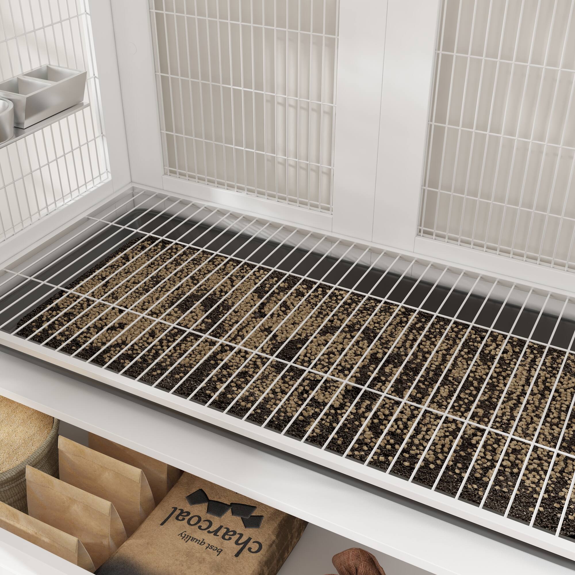 The text on the image reads:

"Charcoal
Pet Supplies"