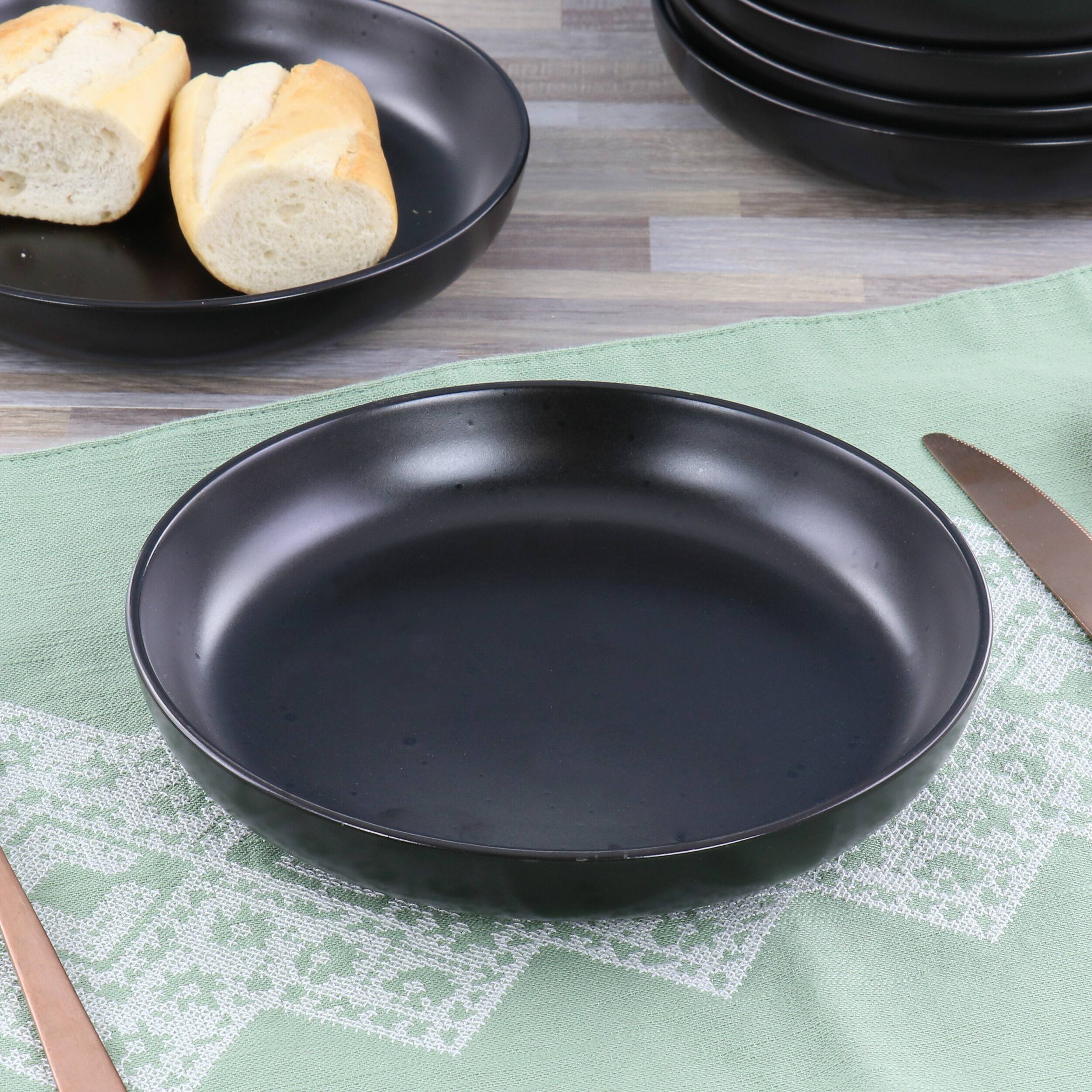 Alt View 4. Studio 3b - Studio 3B Mio 6 Piece 7.5 Inch Round Stoneware Bowl Set in Coal - Black.