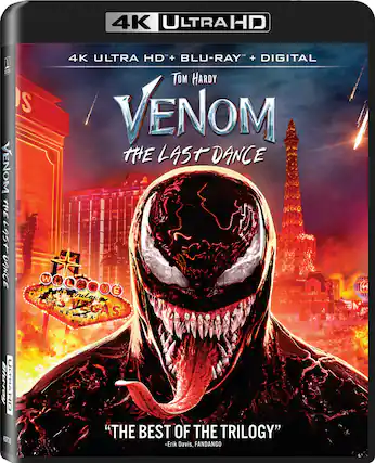 Front. Venom: The Last Dance - 4K Blu-Ray.