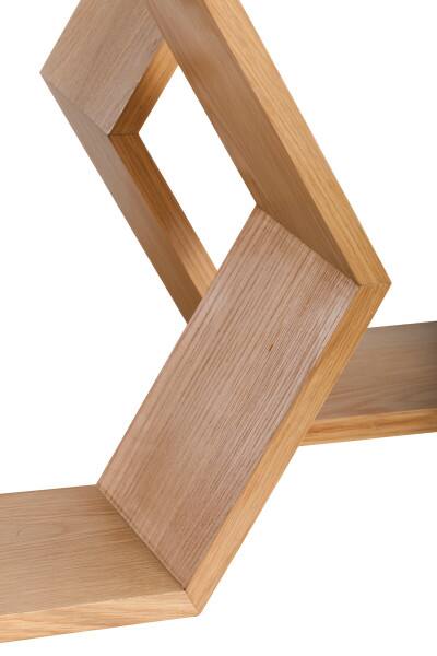 Alt View 2. Universal Expert - Universal Expert Abacus Hexagon Shelves, Set of 3, Oak - Oak.