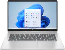 HP - 17 17.3" FHD Laptop - AMD Ryzen 5 5500U with 8GB Memory - 256GB SSD - Windows 11 Home - Silver